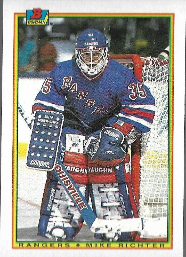 1990 Bowman Hockey Mike Richter #218 PSA 8.5