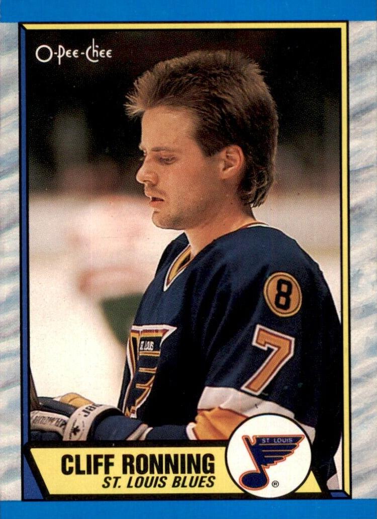 1989 O-Pee-Chee Hockey Cliff Ronning #45 BGS 9