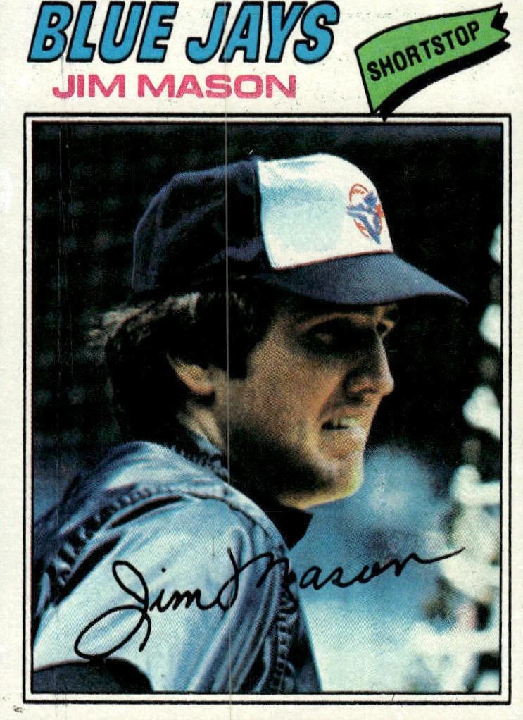 1977 Topps Baseball Jim Mason #212 PSA 8