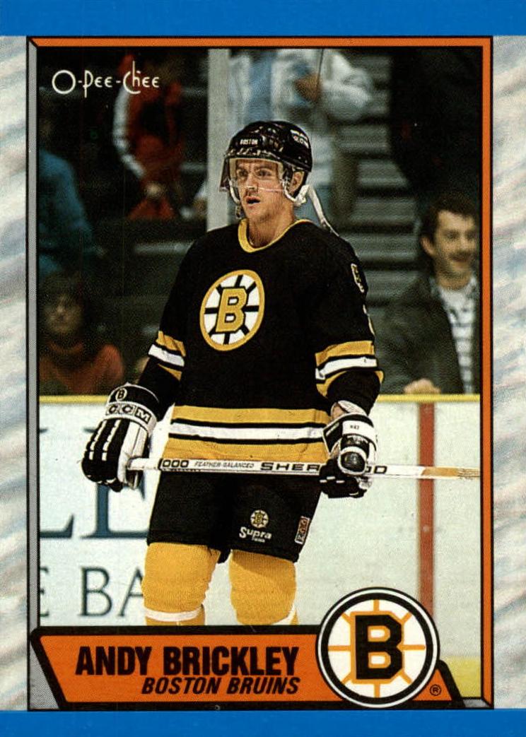 1989 O-Pee-Chee Hockey Andy Brickley #29 PSA 9