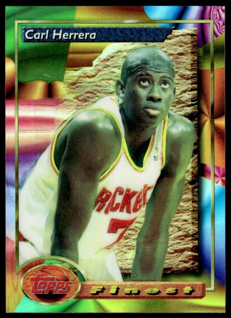 1993 Topps Finest Basketball Refractor Carl Herrera #44 PSA 10