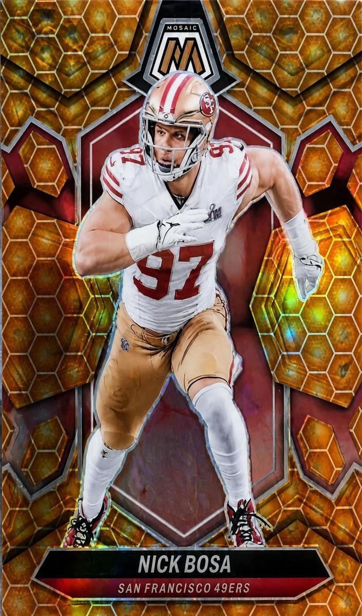 2024 Panini Mosaic Football Honeycomb Nick Bosa #195 PSA 10