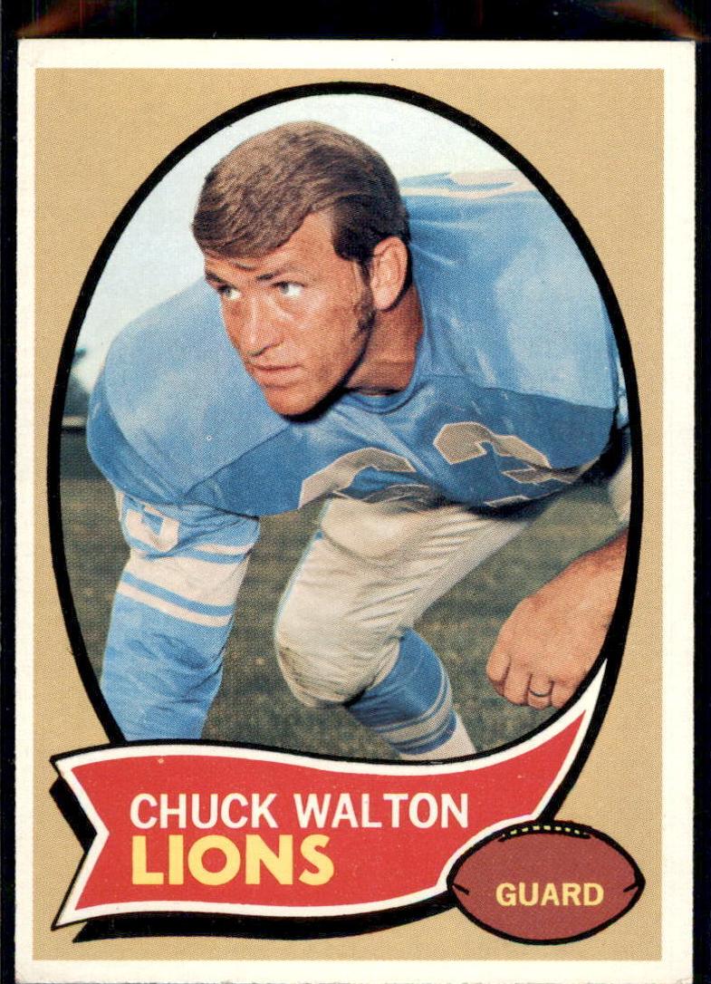 1970 Topps Football Chuck Walton #121 PSA 8
