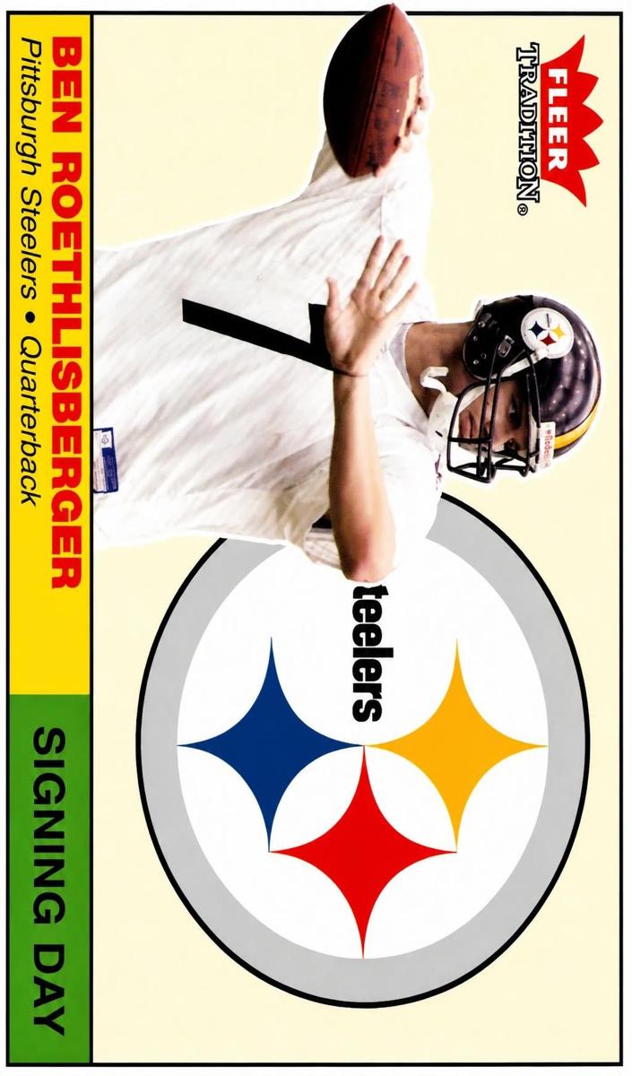 2004 Fleer Tradition Football Ben Roethlisberger #3 SGC 10