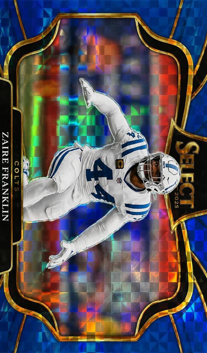 2025 Panini Select Football Blue Zaire Franklin #432