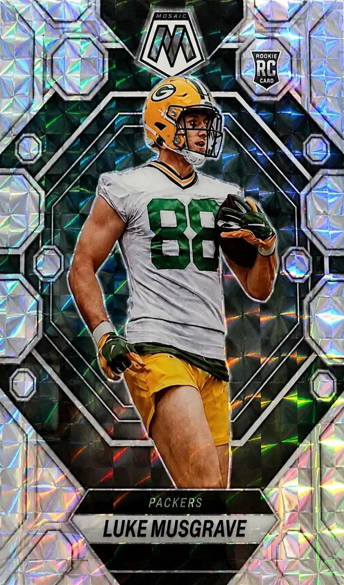 2023 Panini Mosaic Football Silver Luke Musgrave #343 PSA 10