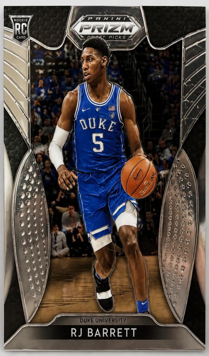 2019 Panini Prizm Draft Picks Basketball Blue RJ Barrett #66 PSA 9