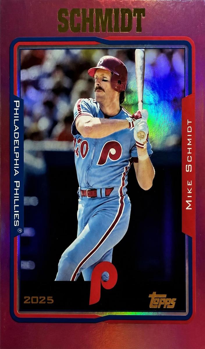 2025 Topps Archives Baseball Pink Foilboard Mike Schmidt #277
