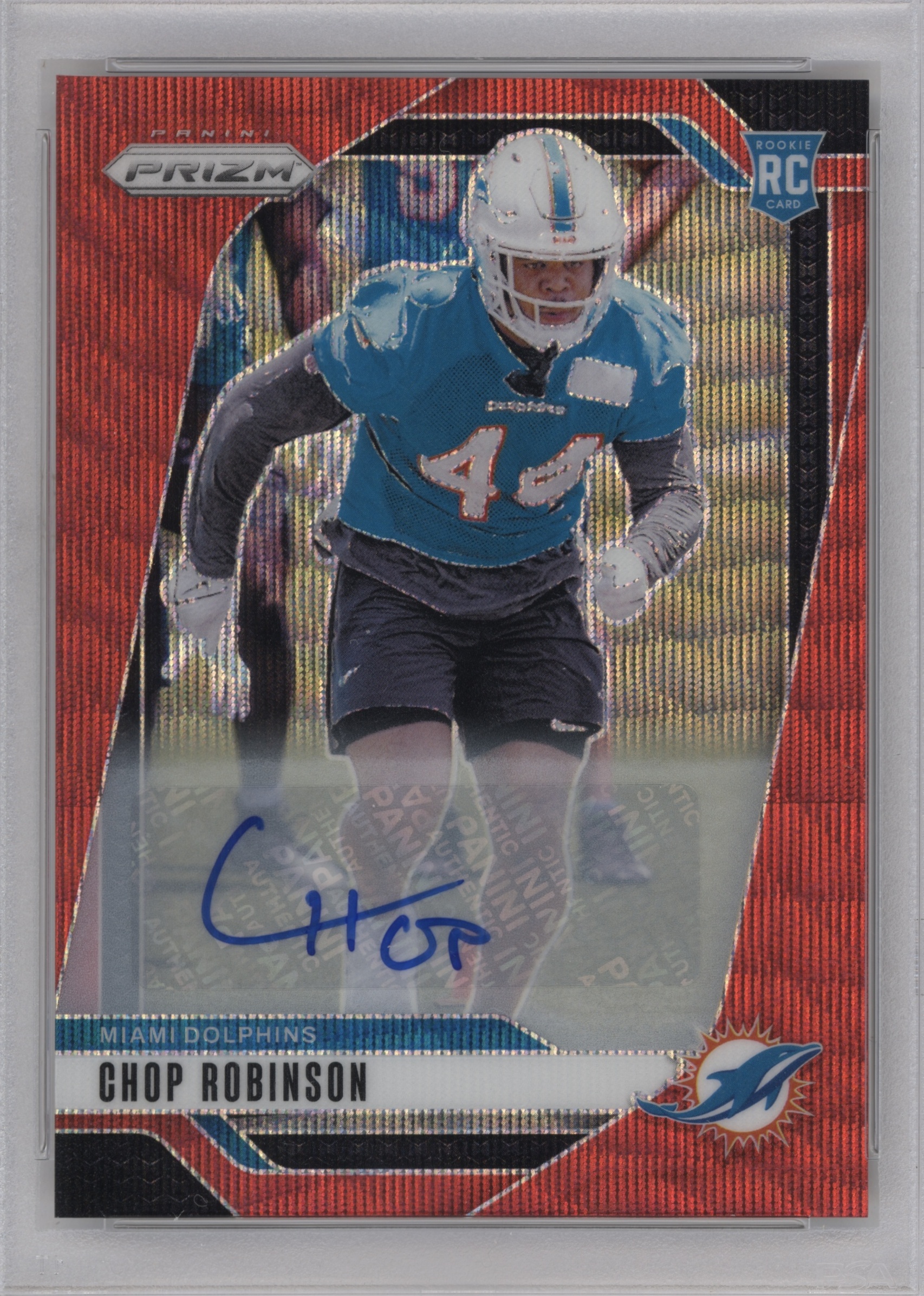 2024 Panini Prizm Football Red Wave Chop Robinson #319