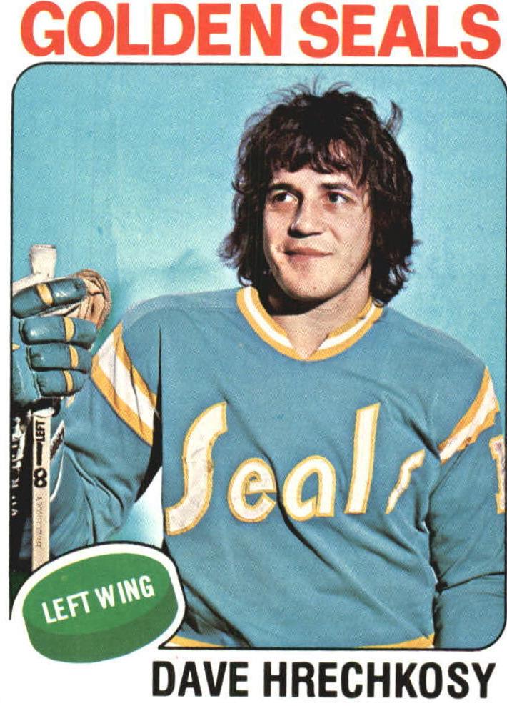 1975 Topps Hockey Dave Hrechkosy #156