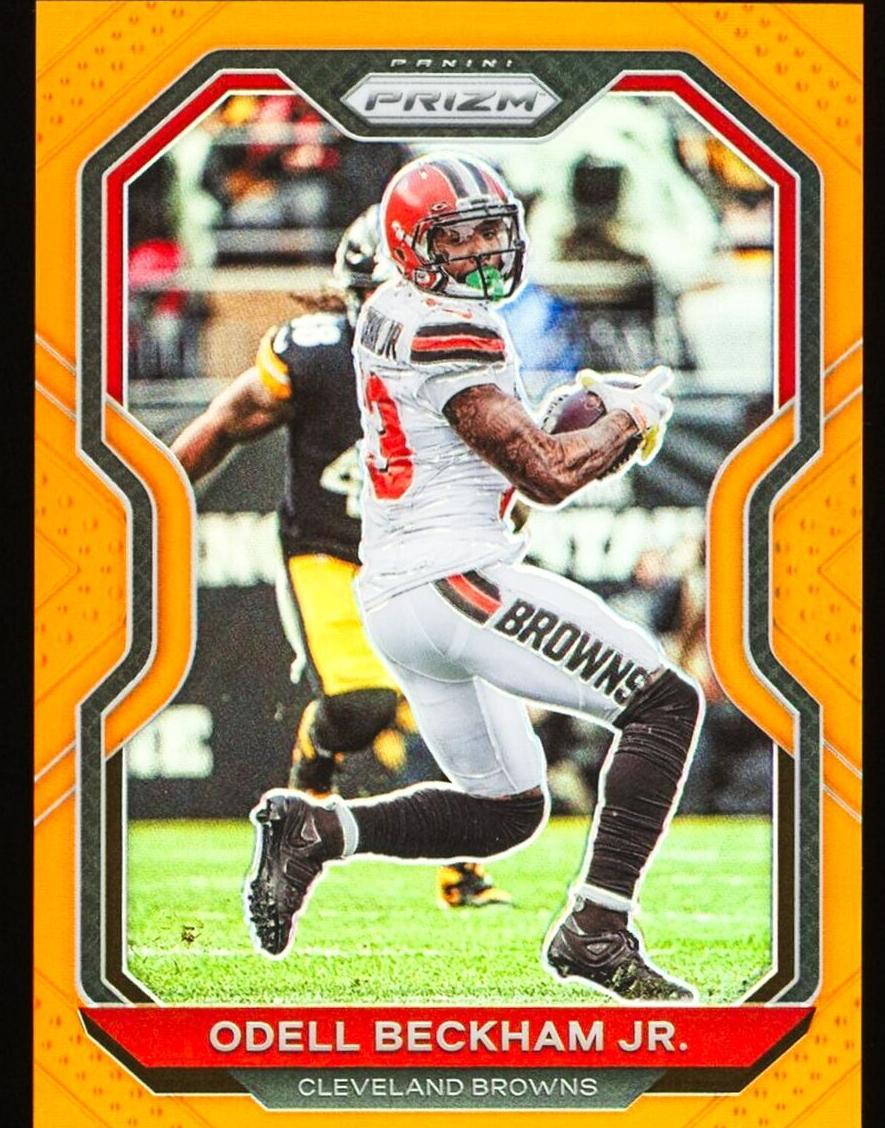 2020 Panini Prizm Football Orange Prizm Odell Beckham Jr. #57