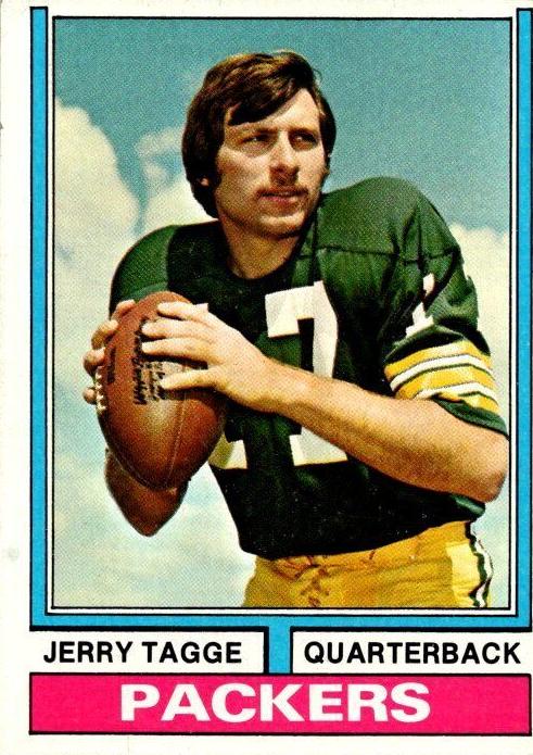 1974 Topps Football Jerry Tagge #374