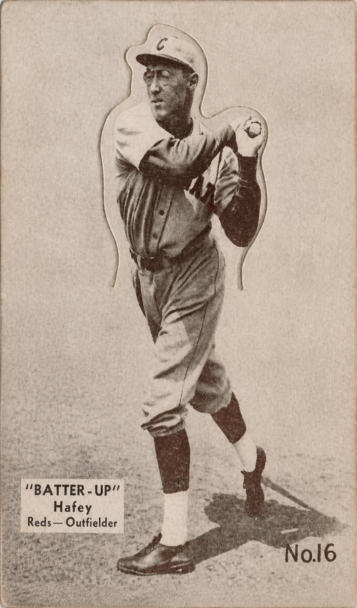 1934 R318 Batter-Up Baseball Chick Hafey #16