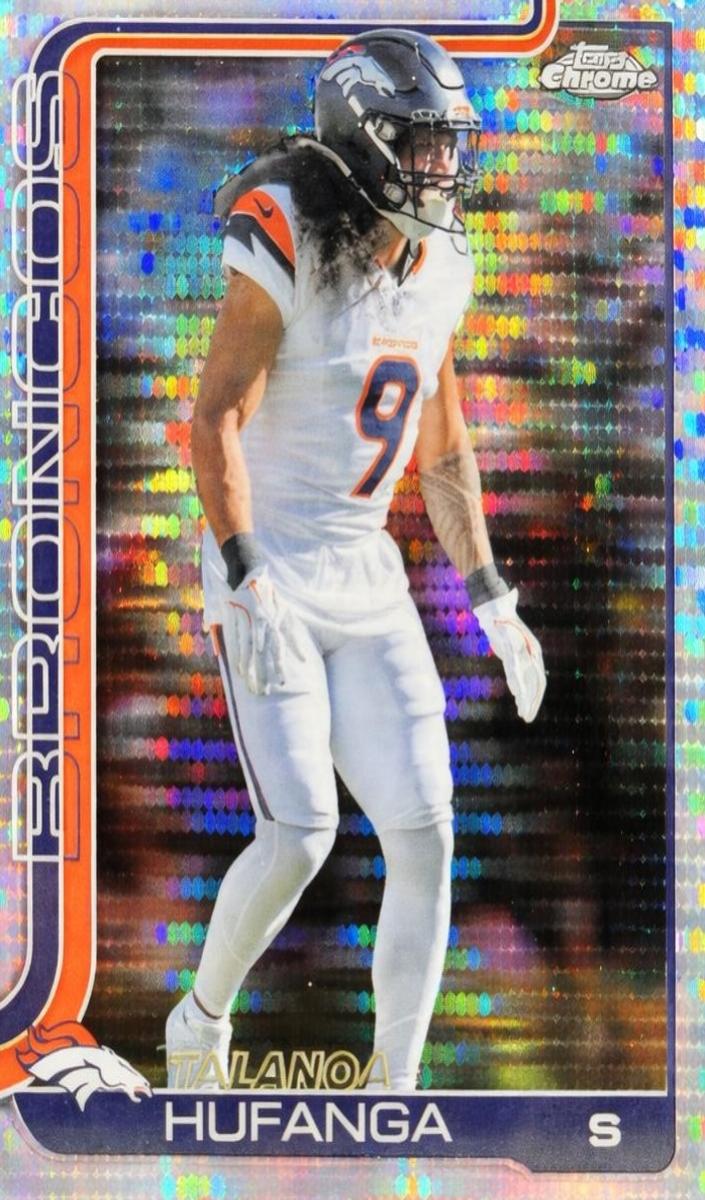 2025 Topps Chrome Football Pulsar Refractor Talanoa Hufanga #94