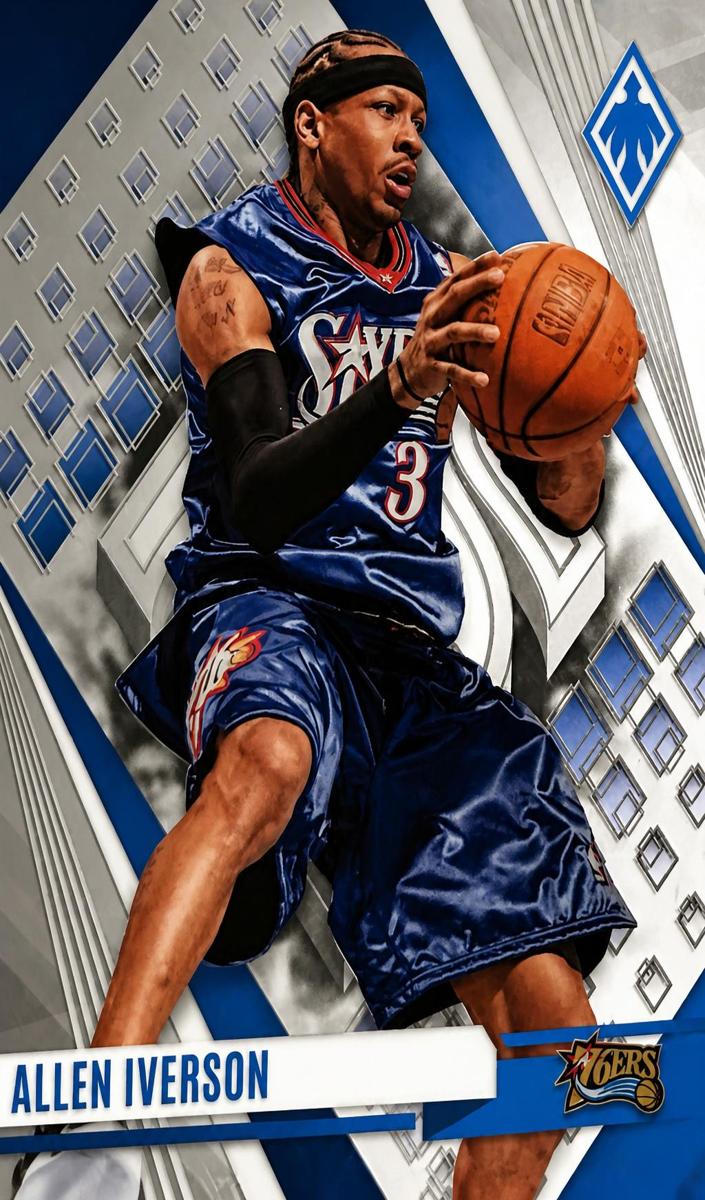 2023 Panini Phoenix Basketball Silver Allen Iverson #8