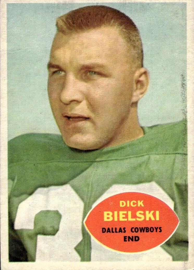 1960 Topps Football Dick Bielski #36 PSA 8