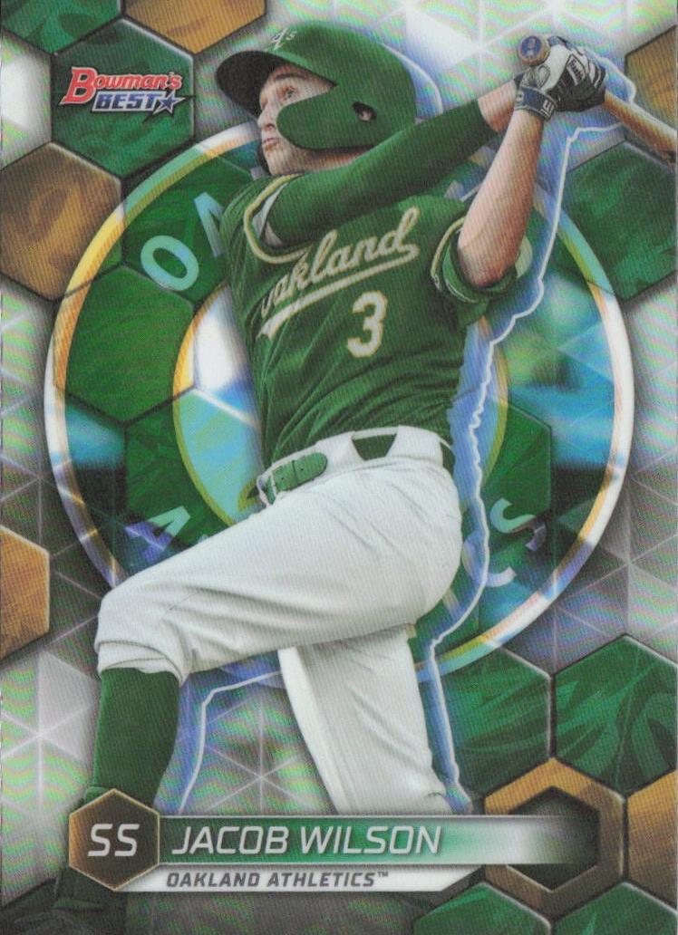 2023 Bowman's Best Baseball Refractor Jacob Wilson #TP-9 PSA 8