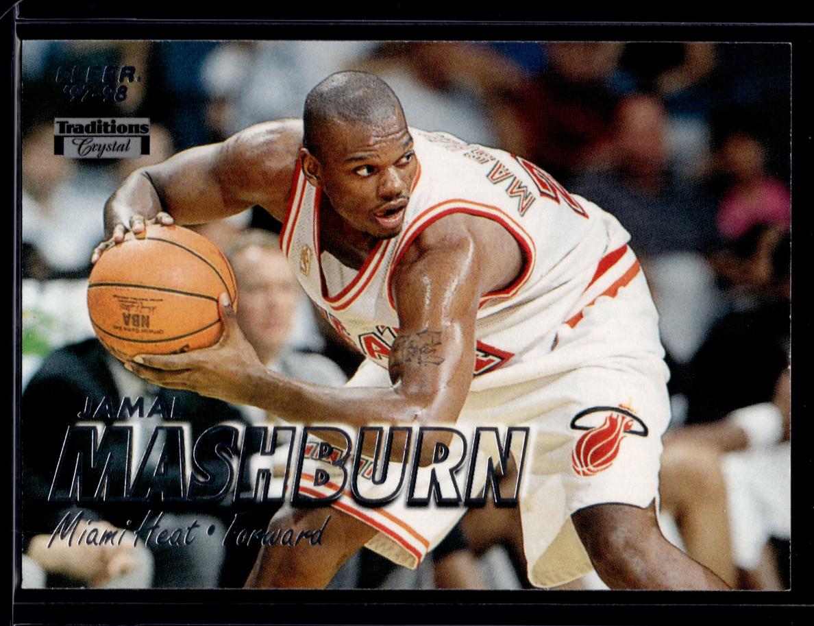 1997 Fleer Basketball Crystal Jamal Mashburn #62 PSA 9