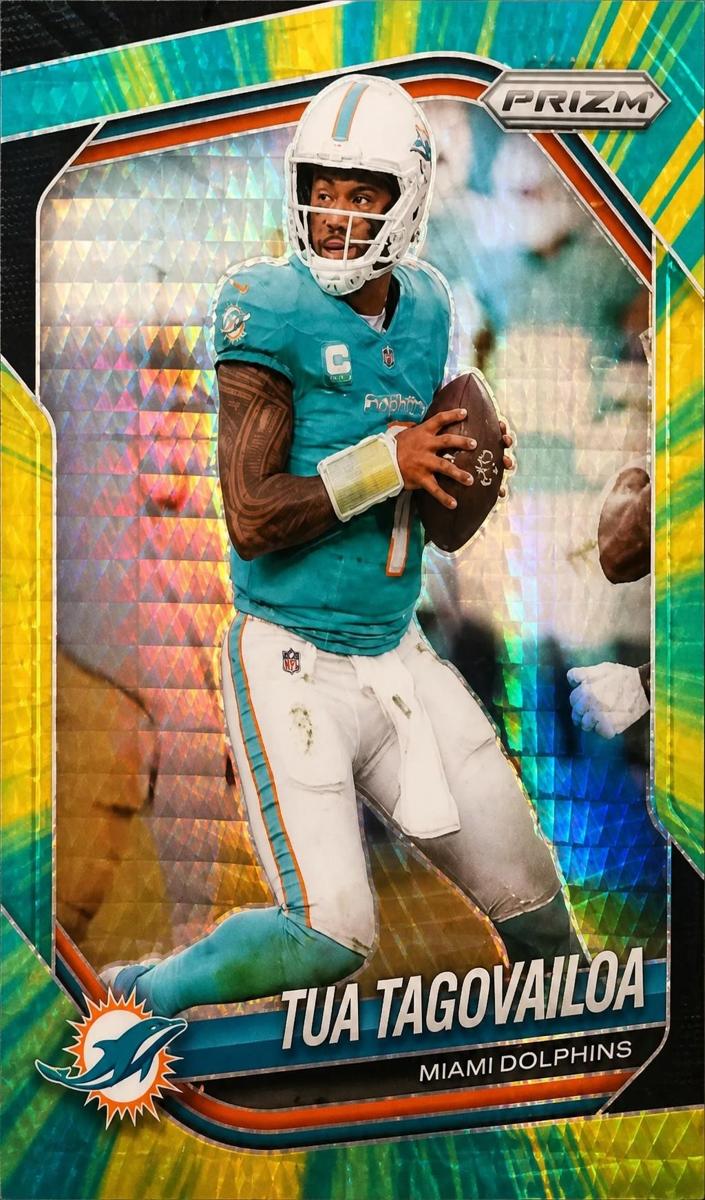 2025 Panini Prizm Football Hyper Tua Tagovailoa #58