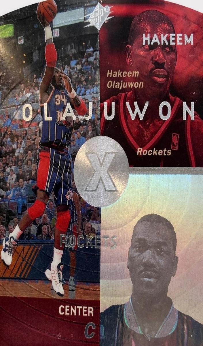 1997 SPx Basketball Hakeem Olajuwon #18 PSA 9