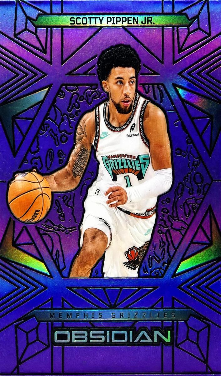 2024 Panini Obsidian Basketball Electric Etch Purple Flood Scotty Pippen Jr. #17
