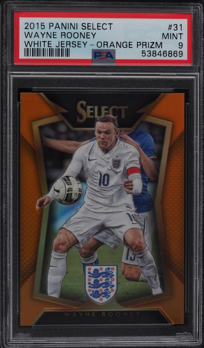 2015 Panini Select Soccer Orange Wayne Rooney #31 PSA 10
