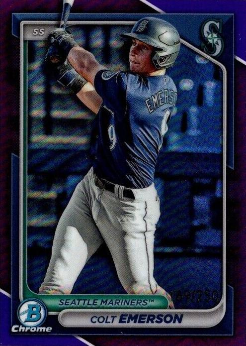 2024 Bowman Chrome Prospects Baseball Purple Colt Emerson #BCP-10