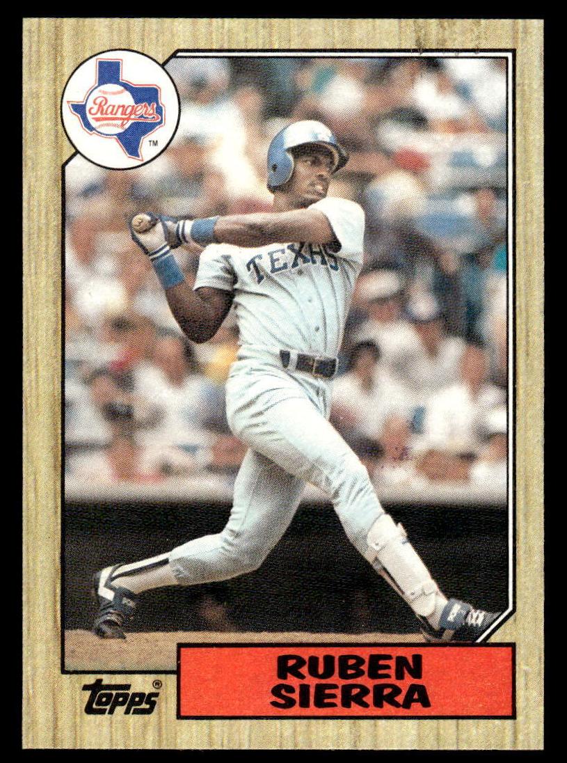 1987 Topps Baseball Ruben Sierra #261