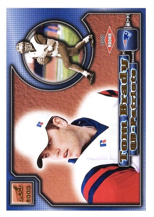 2000 Pacific Aurora Football Tom Brady #84 RAW Ungraded