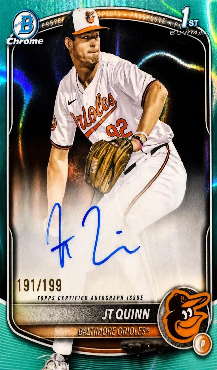 2025 Bowman Draft Chrome Baseball Aqua Lava JT Quinn #CPA-JQ