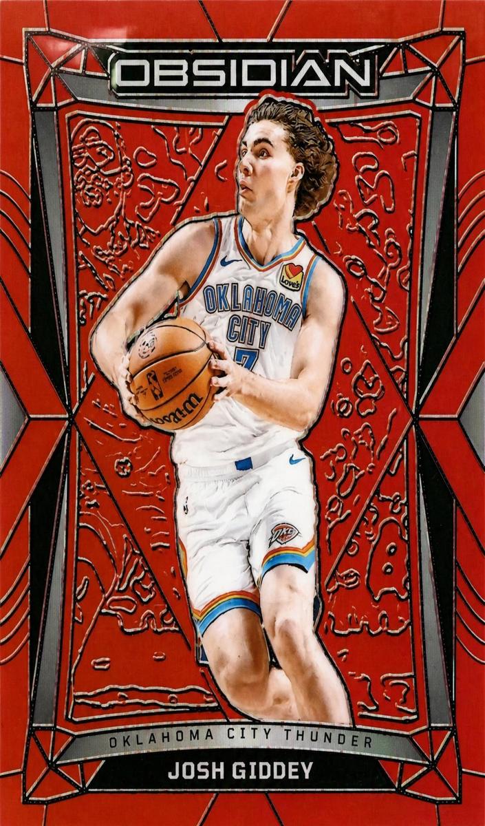 2023 Panini Obsidian Basketball Electric Etch Orange Flood Josh Giddey #73