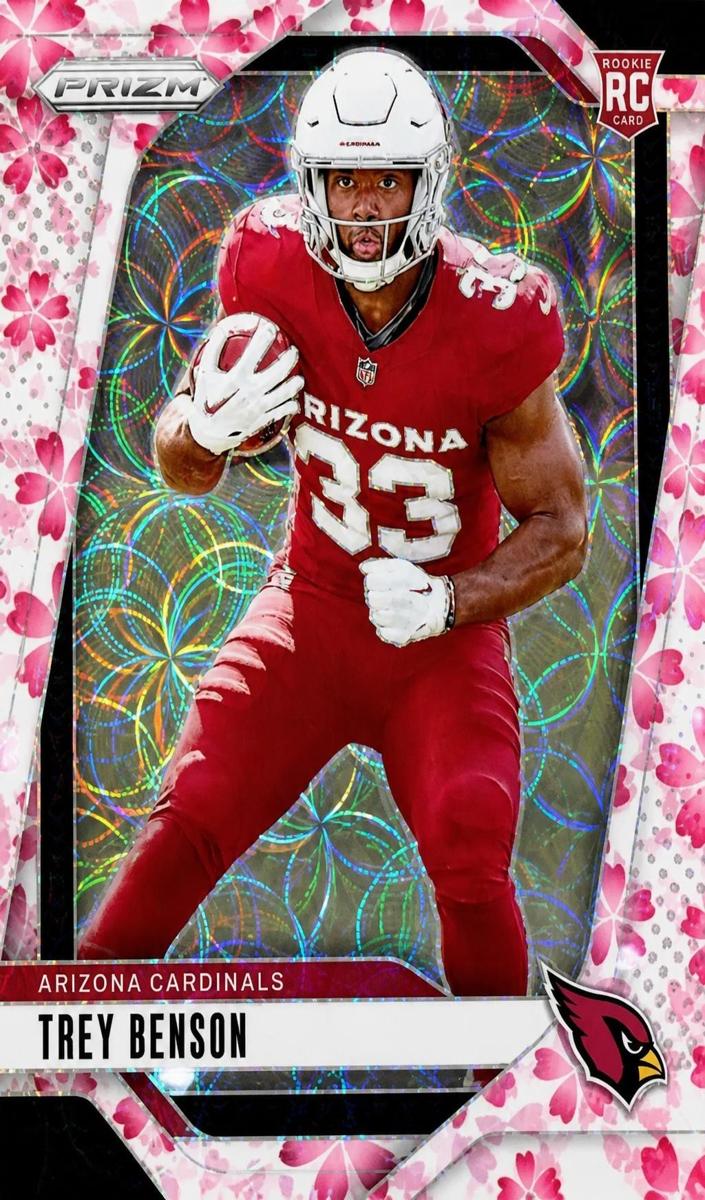 2024 Panini Prizm Football Choice Cherry Blossom Trey Benson #392
