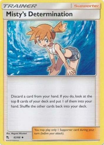 2019 Pokemon Sun & Moon Hidden Fates Misty's Determination #62