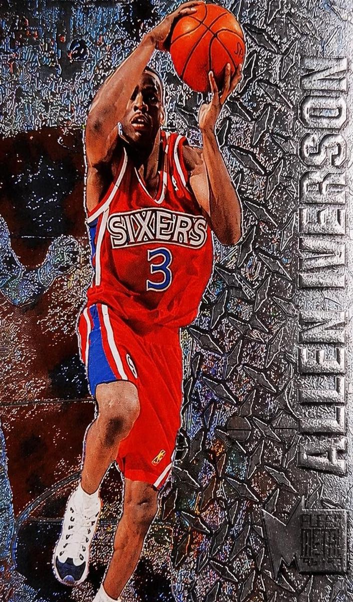 1996 Fleer Metal Basketball Precious Metal Allen Iverson #201