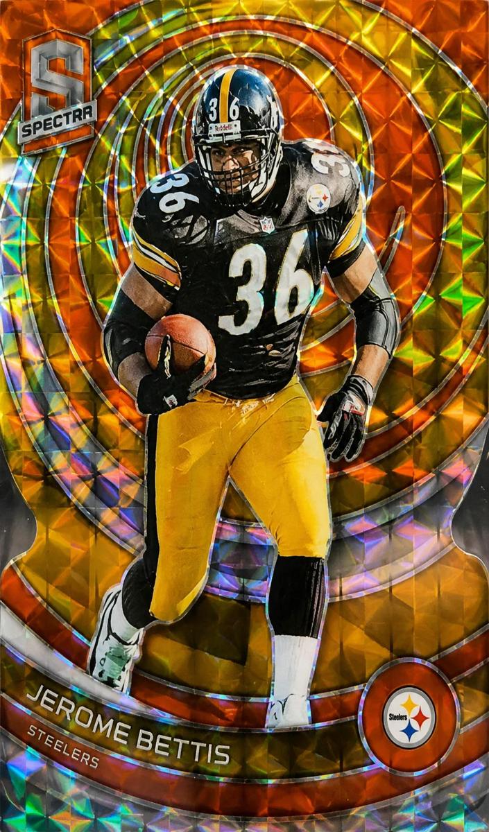 2023 Panini Spectra Football Neon Orange Die Cut Jerome Bettis #109