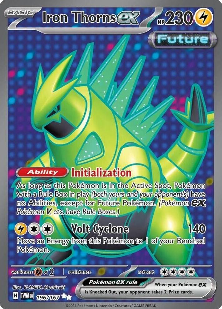 2024 Pokemon Scarlet & Violet Twilight Masquerade Iron Thorns #196
