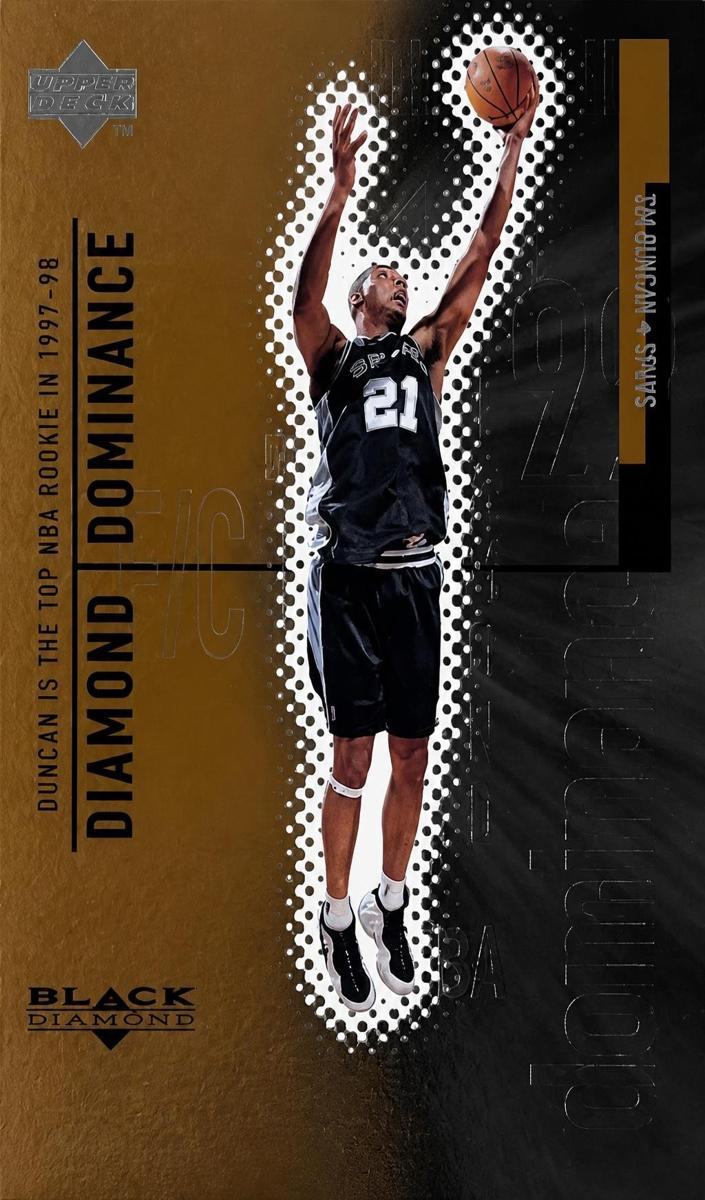 1998 Upper Deck Black Diamond Basketball Tim Duncan #D24