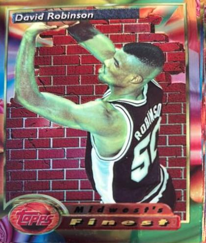 1993 Topps Finest Basketball Refractor David Robinson #118