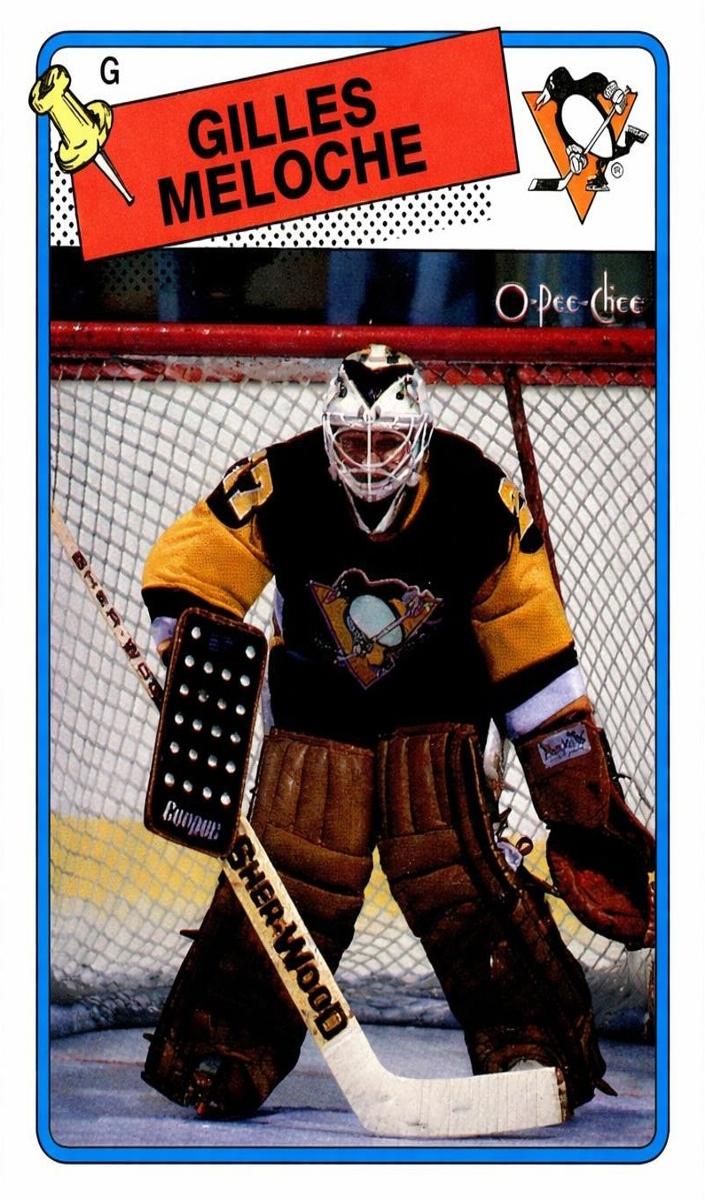 1988 O-Pee-Chee Hockey Gilles Meloche #8 PSA 9