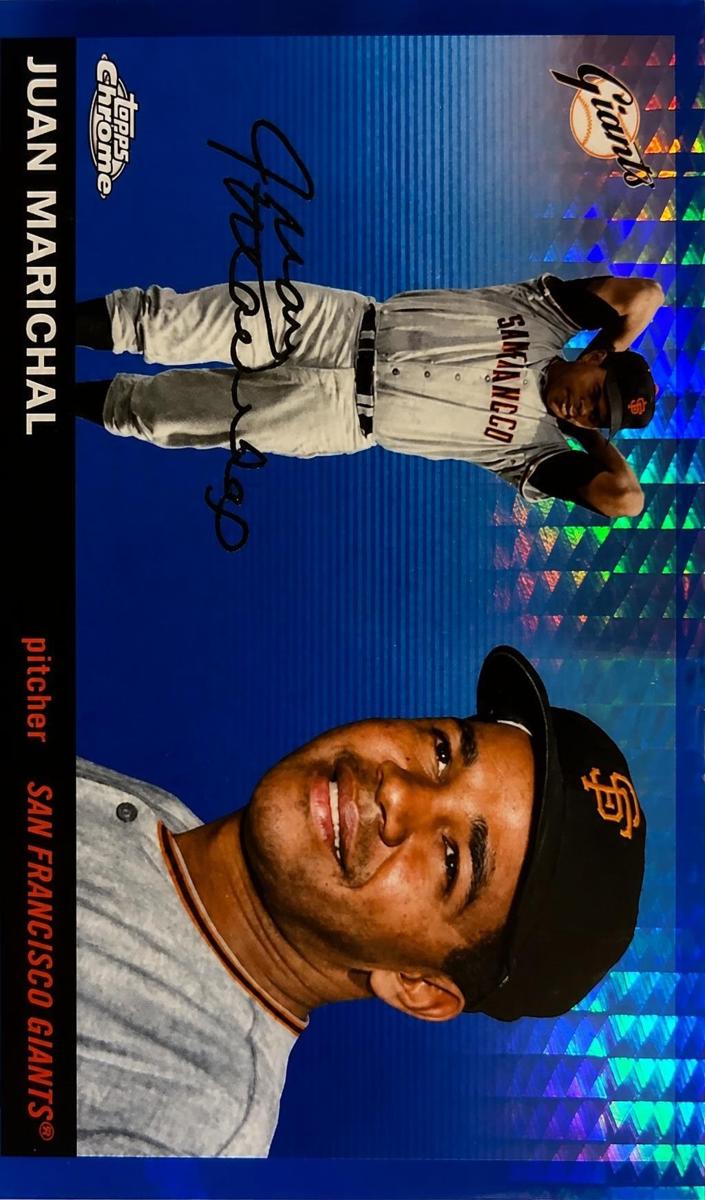 2025 Topps Chrome Platinum Baseball Blue Prism Refractor Juan Marichal #208