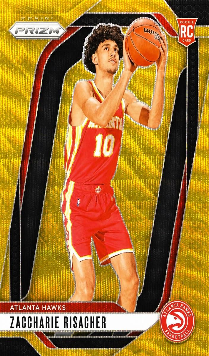 2024 Panini Prizm Basketball Gold Wave Zaccharie Risacher #265