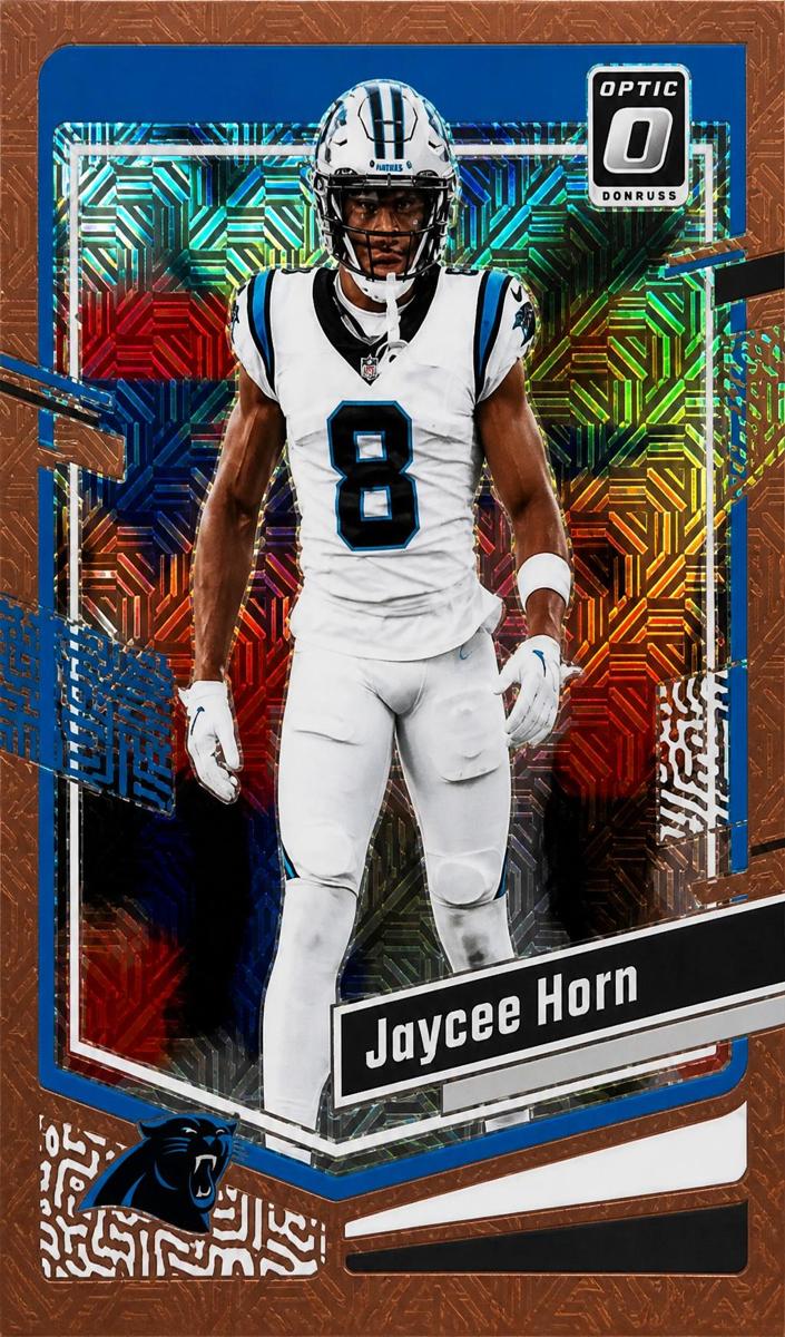 2023 Donruss Optic Football Bronze Mojo Jaycee Horn #28