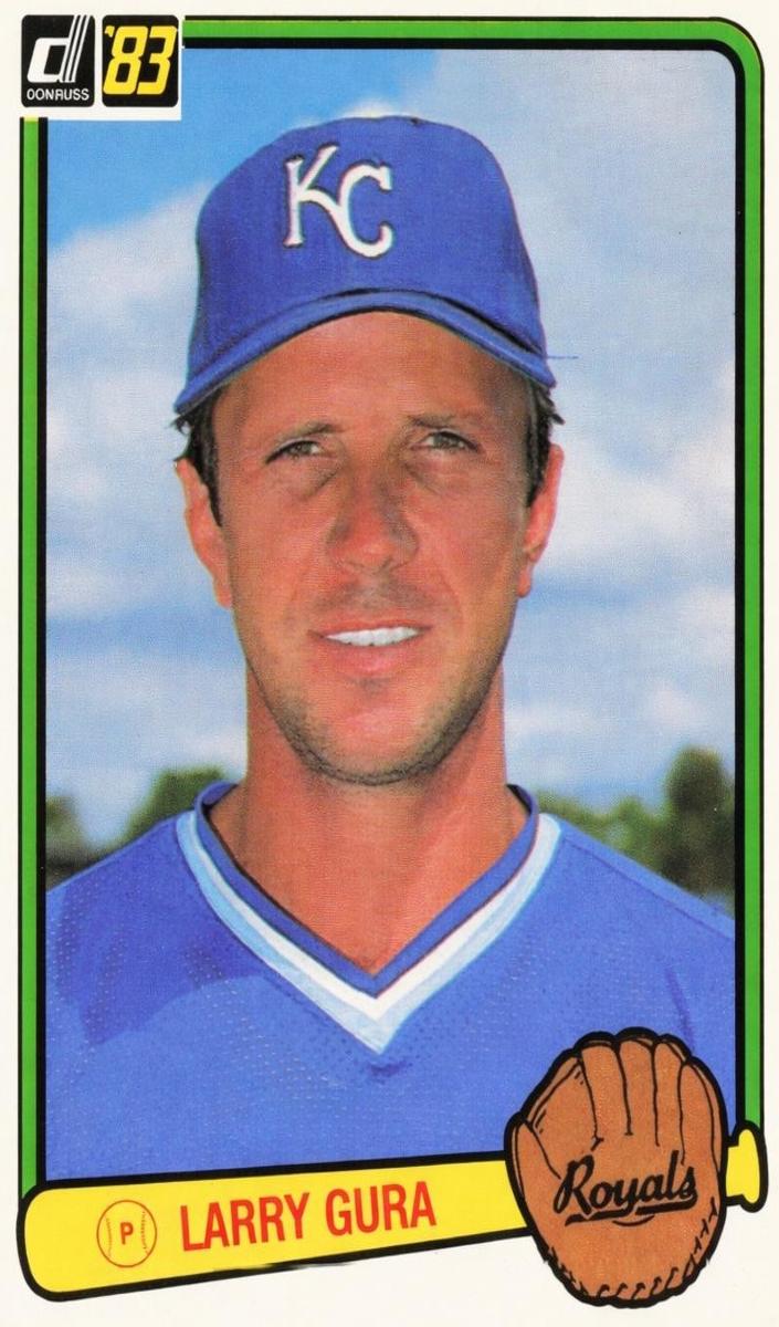 1983 Donruss Baseball Larry Gura #160 PSA 7.5