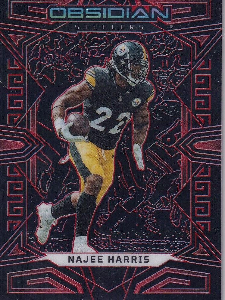 2023 Panini Obsidian Football Electric Etch Red Najee Harris #84 PSA 10