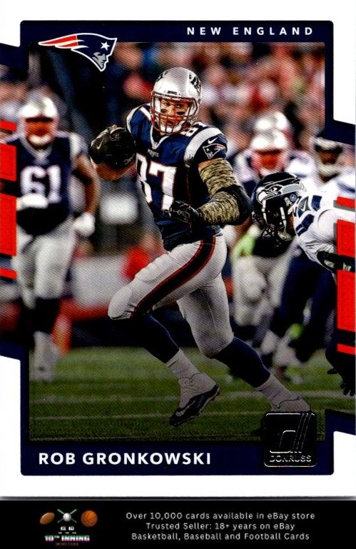 2017 Panini Donruss Football Rob Gronkowski #25 PSA 9