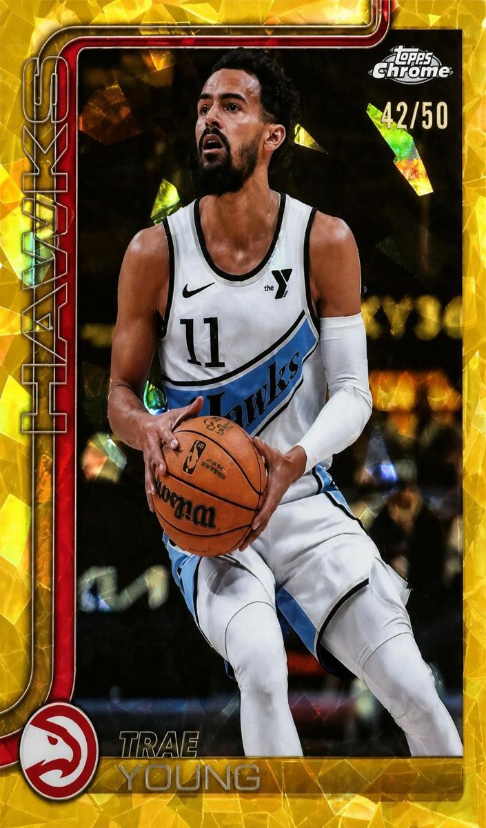 2025 Topps Chrome Sapphire Basketball Gold Trae Young #5 PSA 10