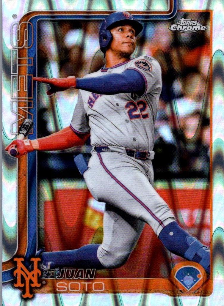2025 Topps Chrome Baseball Raywave Refractor Juan Soto #200