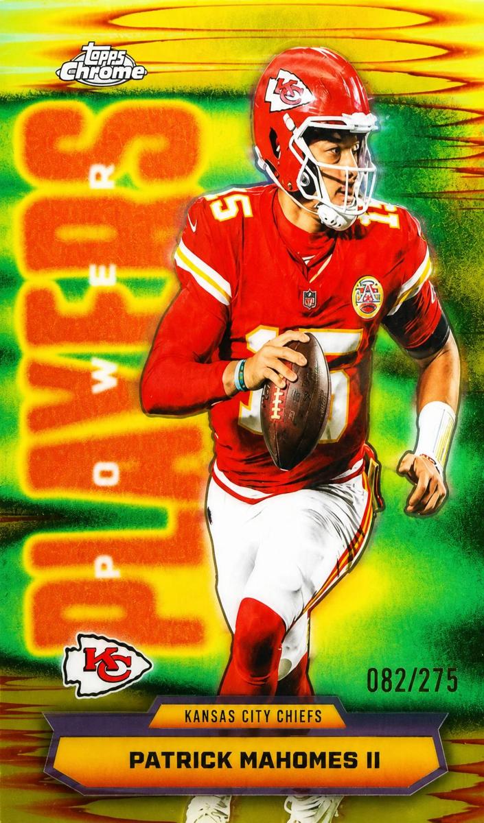 2025 Topps Chrome Football Yellow Refractor Patrick Mahomes II #PP-6