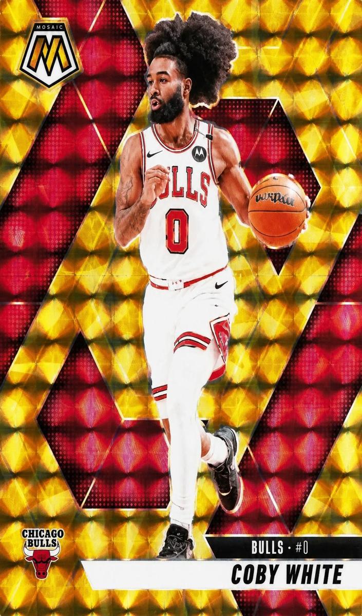 2024 Panini Mosaic Basketball Reactive Yellow Coby White #3