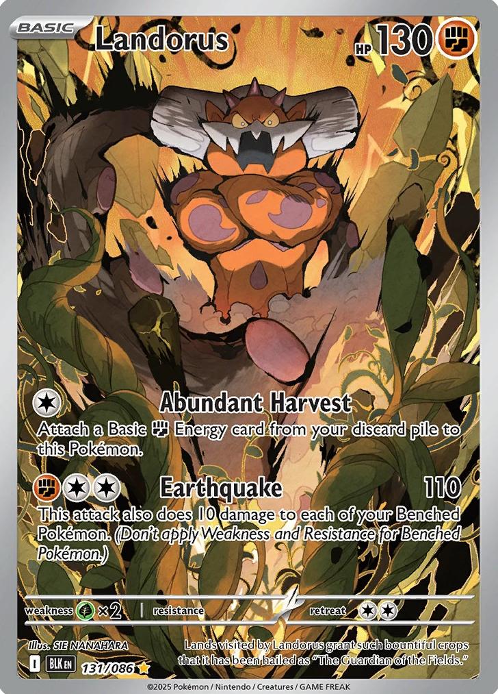 2025 Pokemon Scarlet & Violet Black Bolt Landorus #131